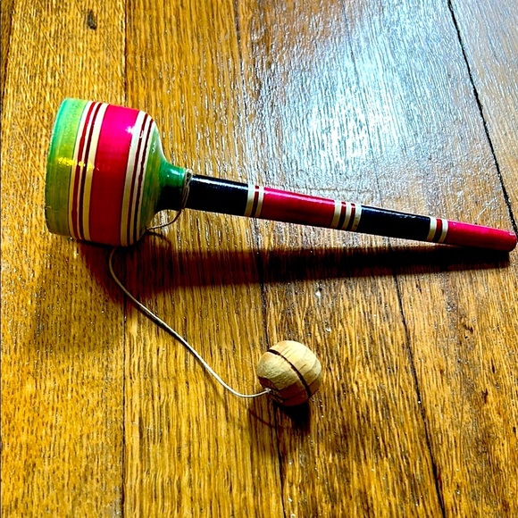 Curated Mexican FolkArt Collection – Oaxacan Amarillo, Balero & Unique Felt Mask - Picture 7 of 17